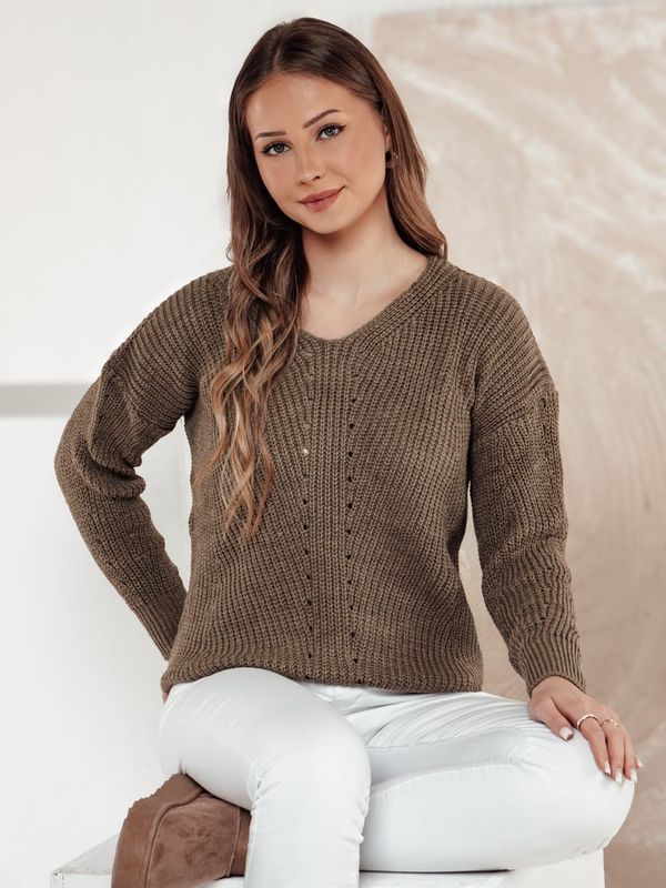 DStreet Sweter damski MONAVIA beżowy Dstreet