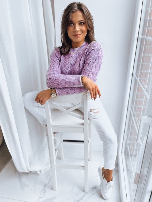 DStreet Sweter damski SELAVI liliowy Dstreet