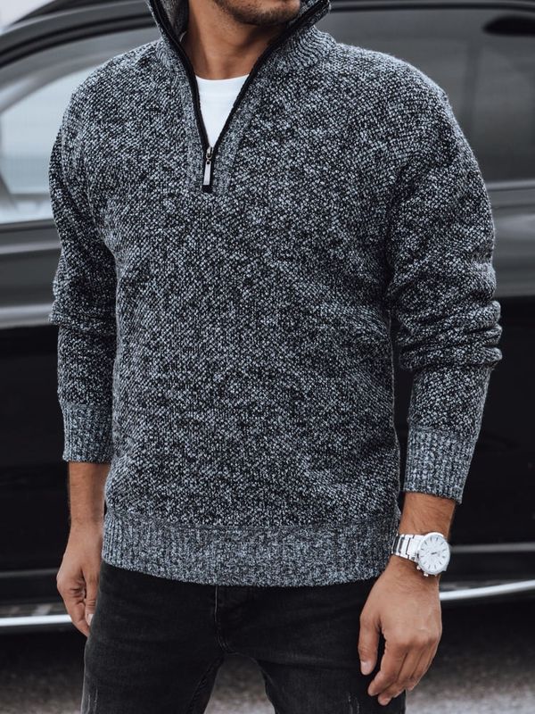 DStreet Sweter męski ciemnoszary Dstreet