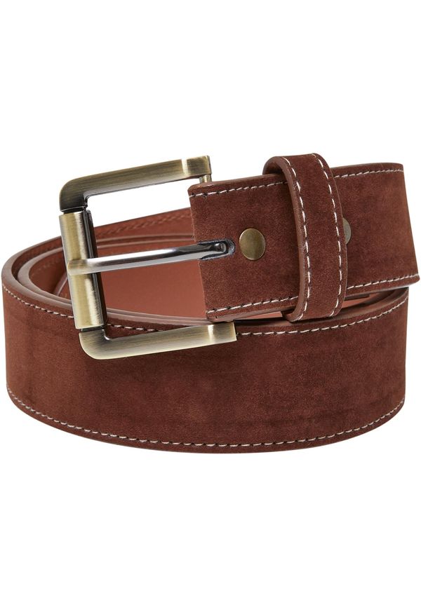 Urban Classics Synthetic leather layering strap brown