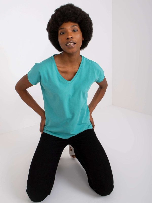 BASIC Feel Good T-shirt-AP-TS-A-004-Turquoise