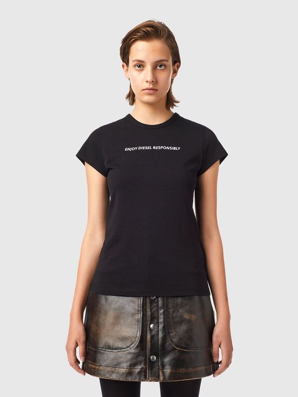 Diesel T-shirt - Diesel FEMALE DIESEL black