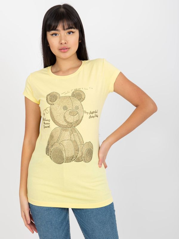 Lily Rose T-shirt-EM-TS-HS-21-531.20X-Light Yellow