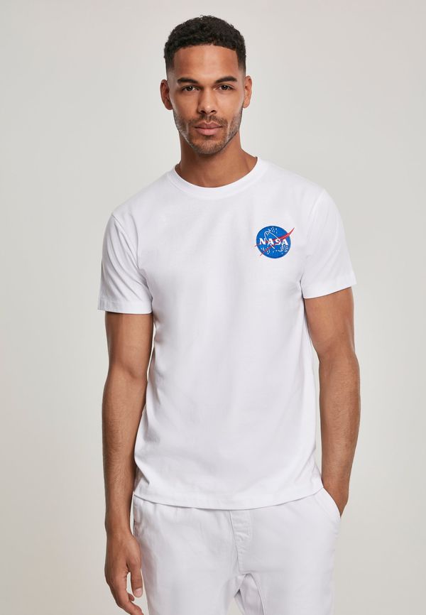 MT Men T-shirt embroidered with NASA logo white