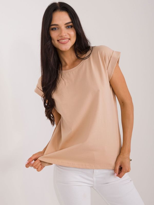 BASIC Feel Good T-shirt-RV-TS-4833.41X-camel