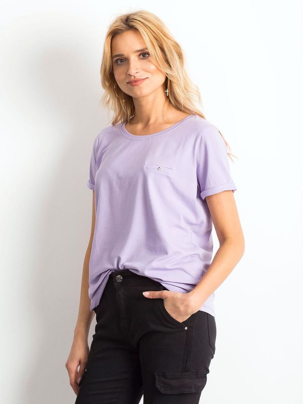 BASIC Feel Good T-shirt-RV-TS-4838.55P-Light Purple