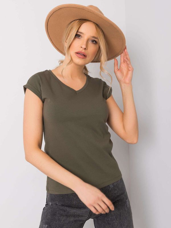 BASIC Feel Good T-shirt-RV-TS-6108.04-khaki