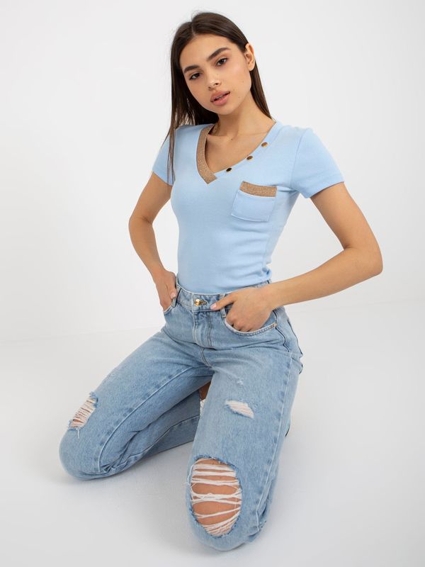 RELEVANCE T-shirt-RV-TS-8543.12P-Light Blue