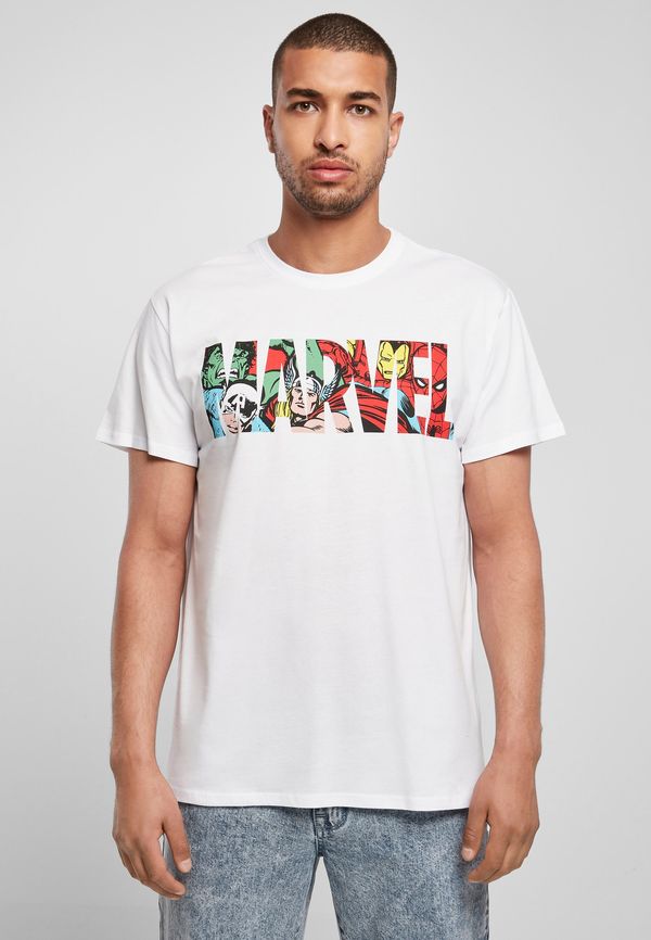 Merchcode T-shirt with Marvel logo, white