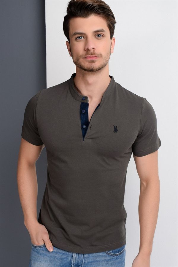 dewberry T8560 DEWBERRY T-SHIRT-KHAKI