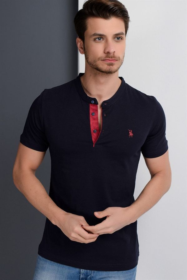 dewberry T8560 DEWBERRY T-SHIRT-NAVY BLUE