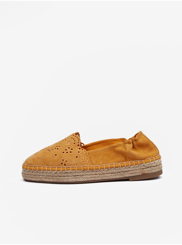 Tamaris Tamaris mustard suede espadrilles - Women's