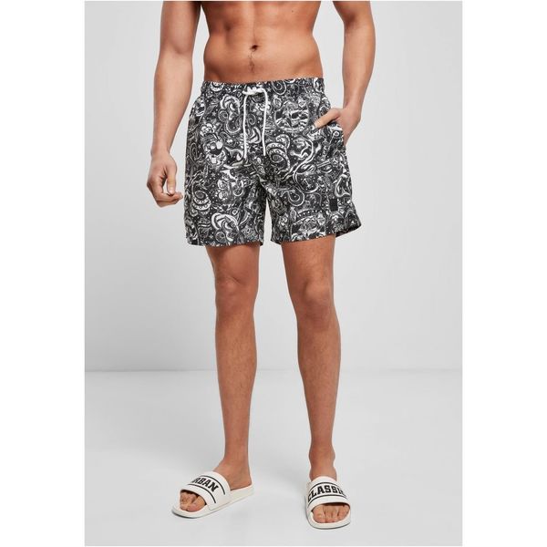 Urban Classics Tattoo shorts pattern Swim Shorts aop