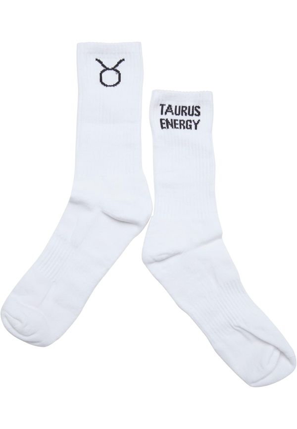 DEF Taurus white zodiac socks