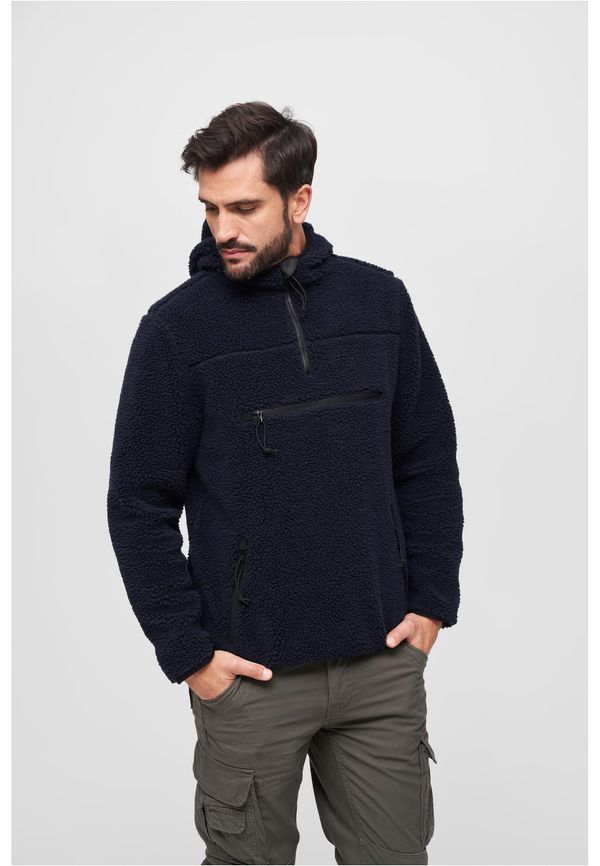 Brandit Teddyfleece Worker Pullover Jacket Dark Blue