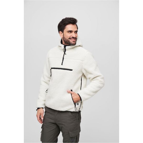 Brandit Teddyfleece Worker Pullover Jacket White