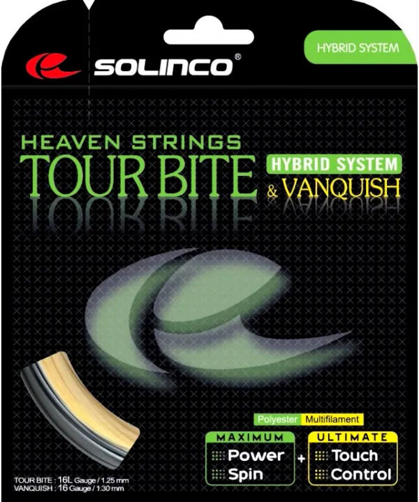 Solinco Tenisový výplet Solinco  Tour Bite + Solinco Vanquish (12 m)  1,20 mm + 1,30 mm