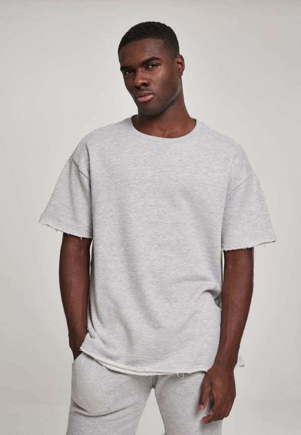 Urban Classics Terry T-shirt with herringbone light gray