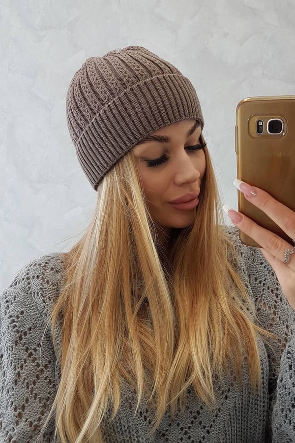 Kesi Thin beanie Weronika K249 cappuccino