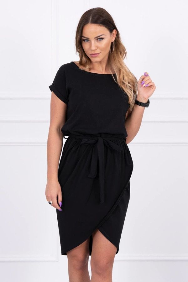 Kesi Tied dress with a clutch bottom black