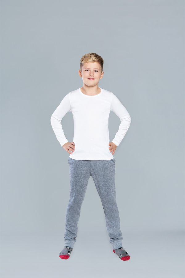 Italian Fashion Tomi Long Sleeve T-Shirt for Boys - White