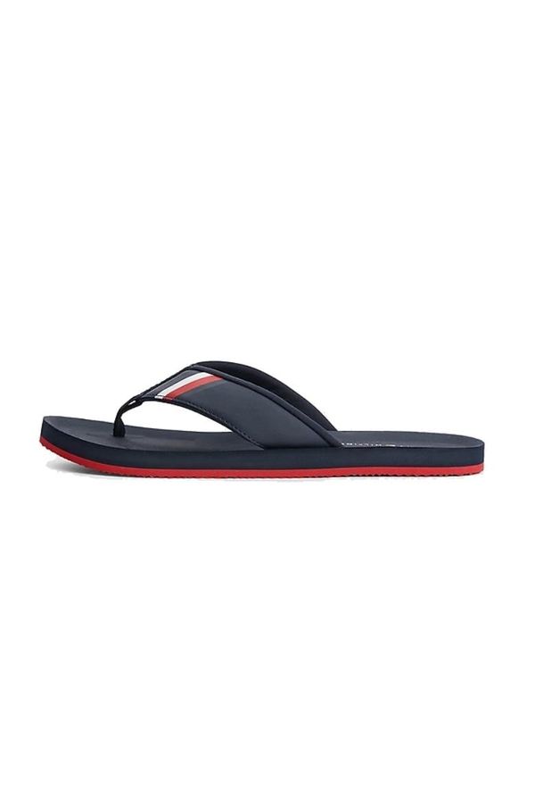 Tommy Hilfiger Tommy Hilfiger Flip-flops - COMFORTABLE PADDED BEACH SANDAL blue