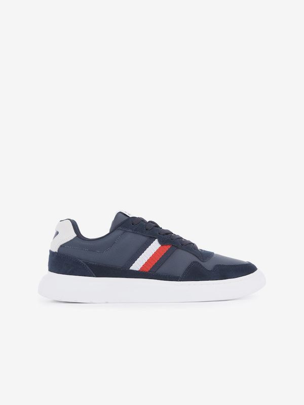 Tommy Hilfiger Tommy Hilfiger Light Cupsole Mix Stripes Men's Dark Blue Leather Sneakers