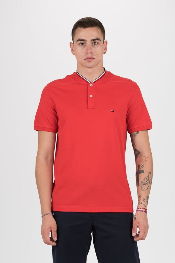 Tommy Hilfiger Tommy Hilfiger Polo shirt - BASEBALL COLLAR SLIM POLO red