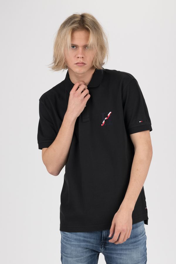 Tommy Hilfiger Tommy Hilfiger Polo shirt - WCC STRUCTURED REGULAR POLO black