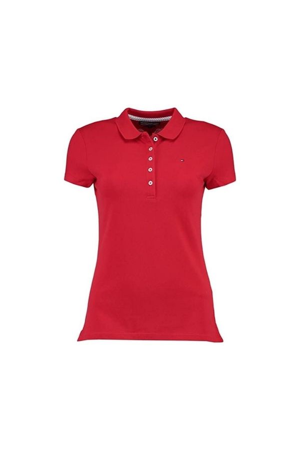 Tommy Hilfiger Tommy Hilfiger Polo T-shirt - CHIARA STR PQ POLO SS red