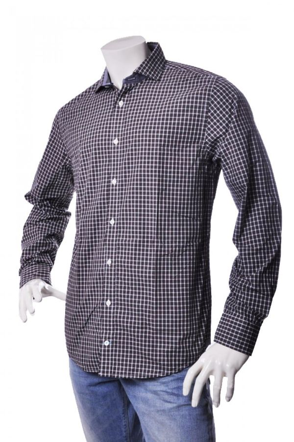 Tommy Hilfiger Tommy Hilfiger Shirt - ERIC CHK NFW6 blue-grey