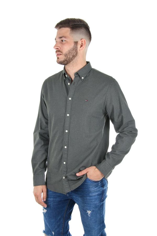 Tommy Hilfiger Tommy Hilfiger Shirt - HEATHER DOT PRINT SHIRT grey