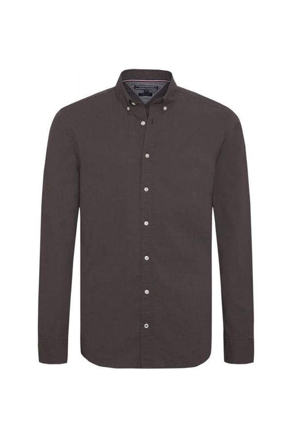 Tommy Hilfiger Tommy Hilfiger Shirt - MINI HOUNDSTOOTH SHIRT brown