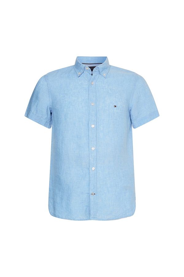 Tommy Hilfiger Tommy Hilfiger Shirt - PIGMENT DYED LI SF SHIRT S/S blue