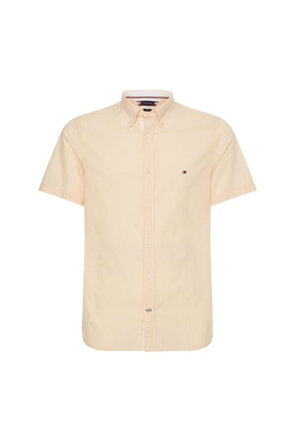 Tommy Hilfiger Tommy Hilfiger Shirt - SLIM CREPE GINGHAM SHIRT S/S yellow