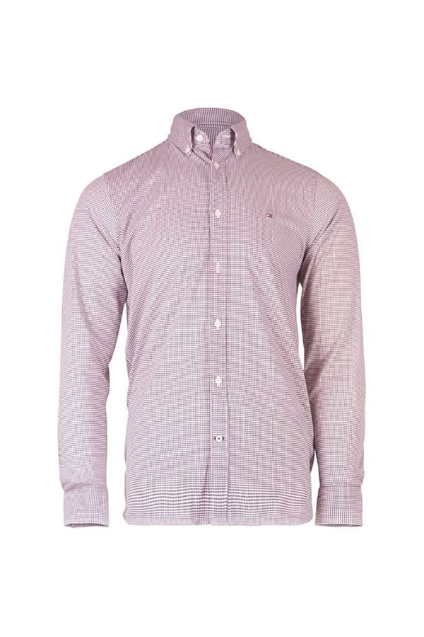 Tommy Hilfiger Tommy Hilfiger Shirt - SLIM FLEX WEAVE SHIRT burgundy