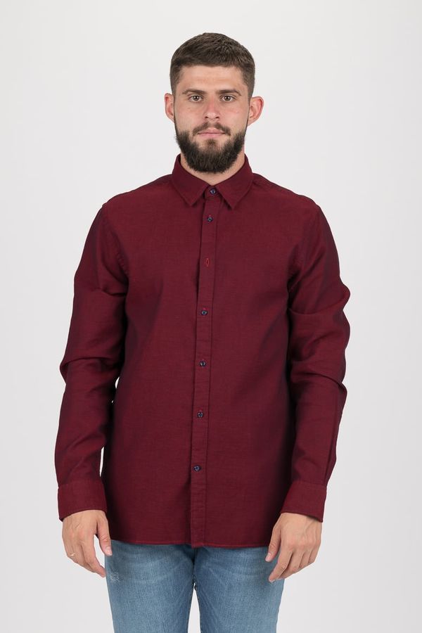 Tommy Hilfiger Tommy Hilfiger Shirt - WCC TEXTURED SHIRT burgundy