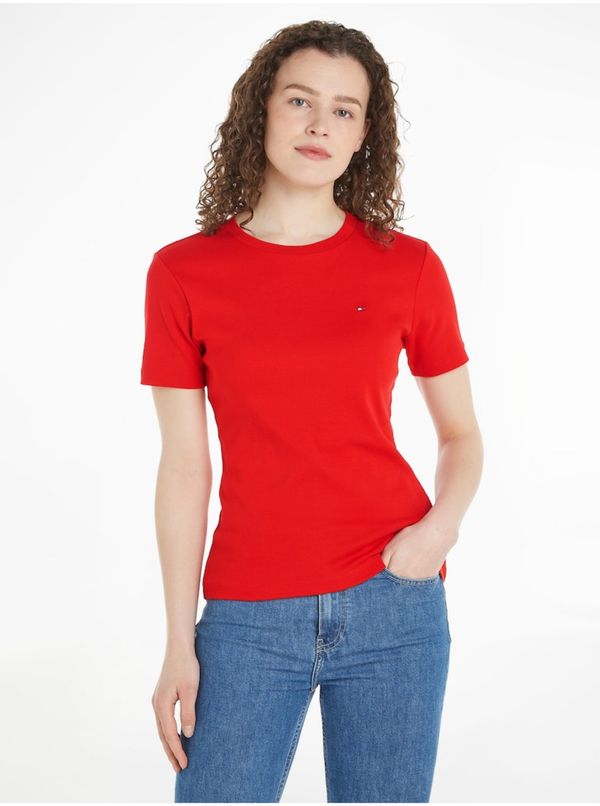 Tommy Hilfiger Tommy Hilfiger Slim Cody Women's Red T-Shirt - Women