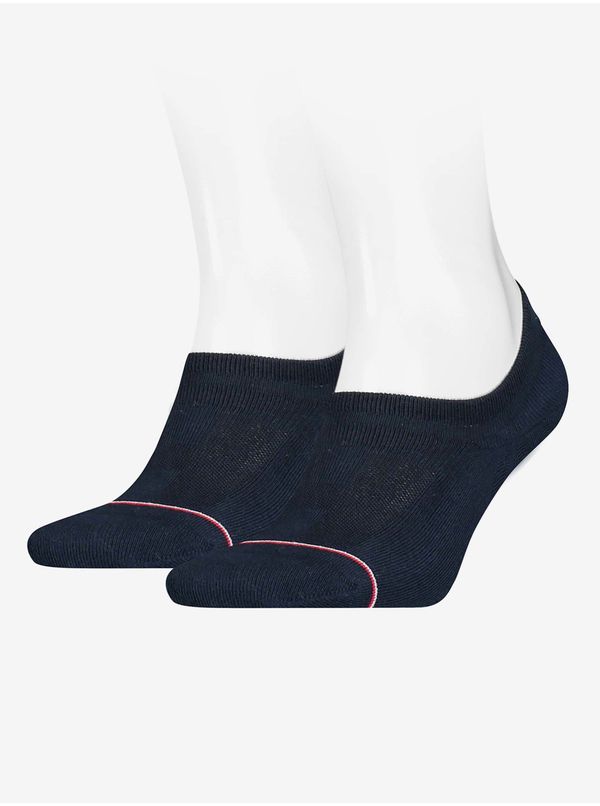 Tommy Hilfiger Tommy Hilfiger Socks - TH MEN ICONIC FOOTIE 2P dark blue