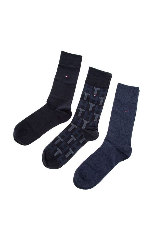 Tommy Hilfiger Tommy Hilfiger Socks - TH MEN MIXED STRIPES GIFTBOX 3P blue