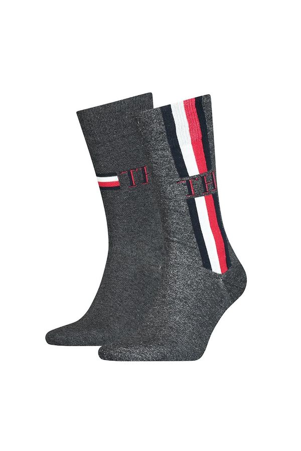 Tommy Hilfiger Tommy Hilfiger Socks - TH MEN SOCK 2P ICONIC STRIPE grey