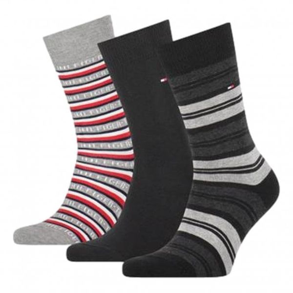 Tommy Hilfiger Tommy Hilfiger Socks - TH MEN SOCK 3P GIFTBOX TOMMY black