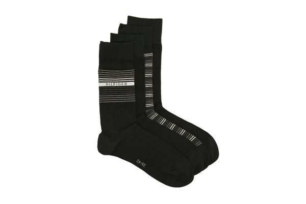 Tommy Hilfiger Tommy Hilfiger Socks - TH MEN SOCK 4P TIN GIFTBOX STRIPE black