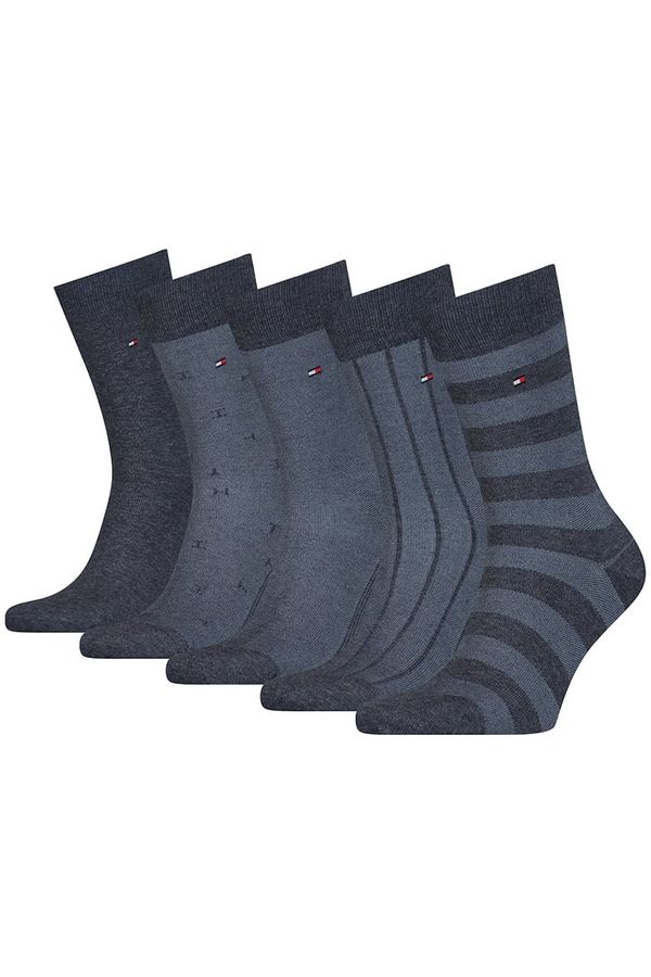 Tommy Hilfiger Tommy Hilfiger Socks - TH MEN SOCK 5P GIFTBOX BIRDEYE blue