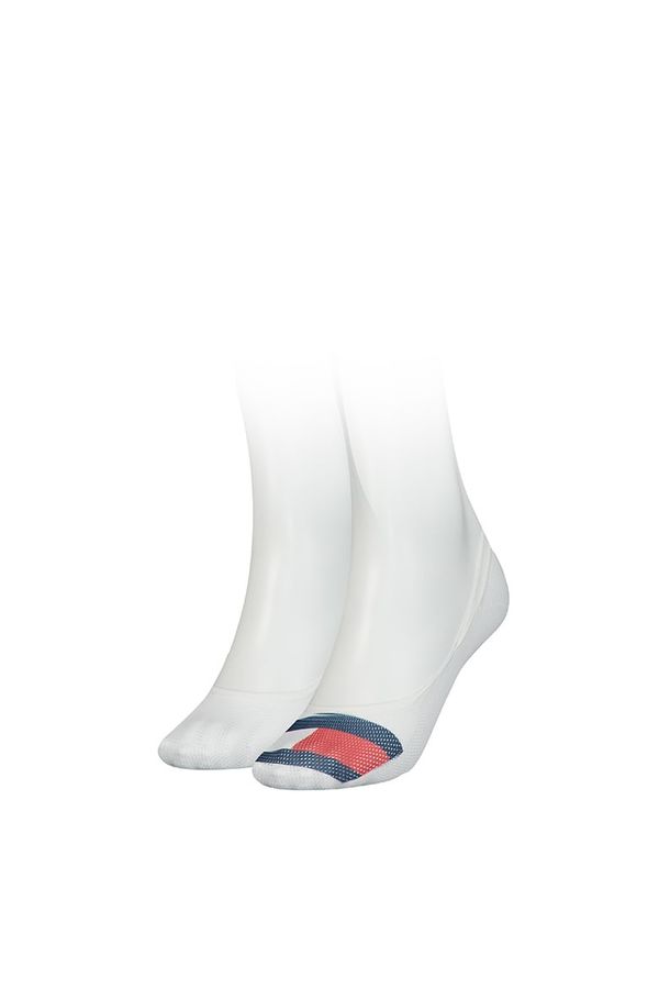 Tommy Hilfiger Tommy Hilfiger Socks - TH WOMEN FOOTIE 2P MESH FLAG white