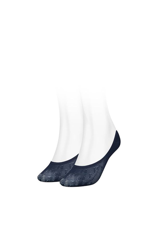 Tommy Hilfiger Tommy Hilfiger Socks - TH WOMEN FOOTIE 2P TH BURN OUT blue