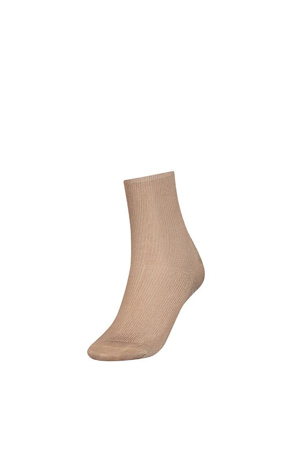 Tommy Hilfiger Tommy Hilfiger Socks - TH WOMEN SHORT SOCK 1P SMALL RIB beige