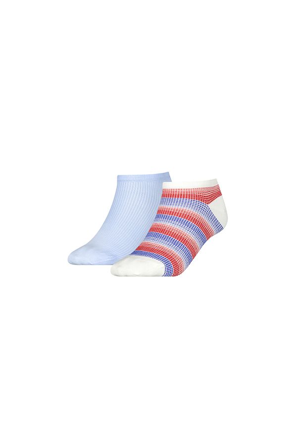 Tommy Hilfiger Tommy Hilfiger Socks - TH WOMEN SNEAKER 2P GRADIENT CHECK blue