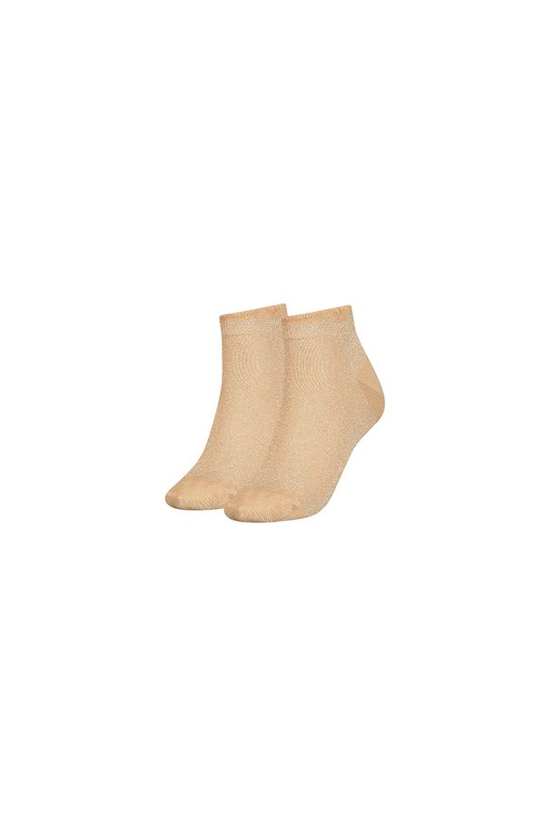 Tommy Hilfiger Tommy Hilfiger Socks - TH WOMEN SNEAKER 2P LUREX beige