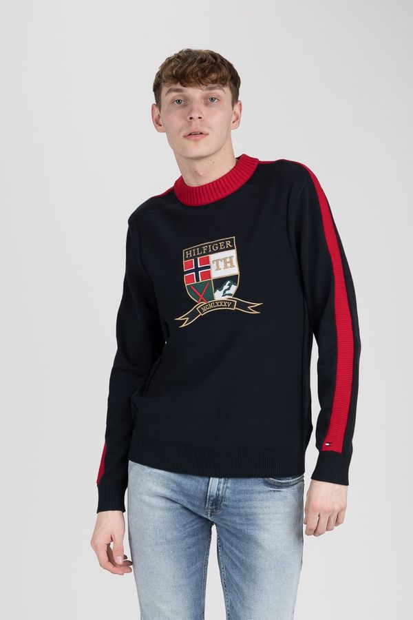 Tommy Hilfiger Tommy Hilfiger Sweater - BOLD ARTWORK SWEATER dark blue